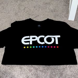 DISNEY PARKS EPCOT SHIRT BLACK SIZE LARGE